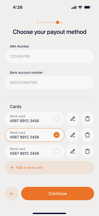Payout method